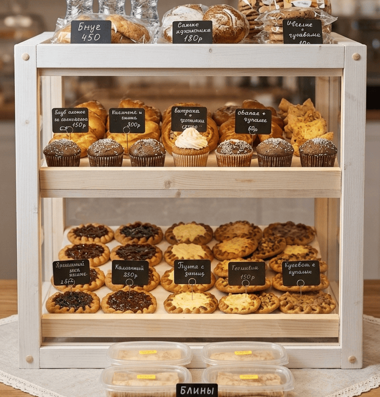 Витрина 600×600×500